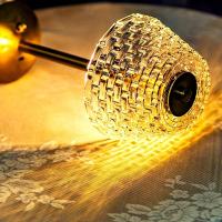 Lámpara De Mesa Nórdica Con Cristal Toque Dimming USB Recargable Luz Nocturna Para Decoración De Café Bar Hotel Dormitorio - details 2