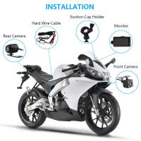 Cámara De Manillar Para Motocicleta SE300 DVR 1080P HD Con Pantalla RGB De 3.0 Pulgadas Grabadora De Video Digital Para Visión Frontal Y Rearmada - details 3