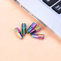 5pcs Cubierta De Válvula De Rueda Para Bicicleta Color Arcoíris Aluminio Piezas De Repuesto Para Válvulas Presta - details 2