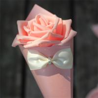 50pcs Rosas Blancas De Esponja PE Artificiales De 6cm Para Decoración De Casamiento Y Manualidades DIY Flores Falsas Para Hogar - details 2
