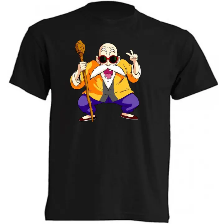 Camiseta Maestro Roshi - | Algodón | Manga Corta - Tejido tubular, sin costuras laterales. - Punto liso - 1