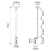 Soporte Ajustable Y Rotativo Para Tableta Artpowers Soporte Portátil Para Tablet Monitor Soporte Para Teléfono Compatible Con Laptop Metal - details 9