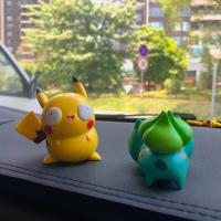 Figuras De Acción Pokemon Kawaii Con Ojos Grandes Pikachu Charmander Bulbasaur Decoración Divertida Para Vehículos Regalo Para Fans De Anime Tamaño 5-7cm Unisex - details 5