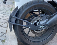 Cubierta De Faros Para Motocicleta Protector De Rueda Trasera Antisalpicaduras Guardabarros Para Yamaha MT 07 09 Tracer 700 900 2021 XJR1200 FZ6 2008 Negro ABS Plástico + Soporte De Aluminio - details 3