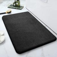 Alfombra De Piso De Veludo Coral En Color Sólido Antideslizante Y Resistente a La Mancha Espesada Con Memoria Absorbente Y Secado Rápido Para Puerta Alfombra De Cocina Para Adultos - details 2