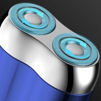 Afeitadora Eléctrica Doble Mini Portátil Con Pantalla Digital Carga Tipo-C Afeitadora De Barba Desmontable Para Viajes Para Hombres - details 8