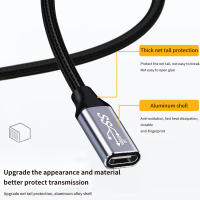 Cable De Extensión USB C 5A Macho-Hembra Ángulo De 90 Grados Carga Rápida USB Type C 3.1 PD100W Para Dispositivos Móviles Y Computadoras - details 9