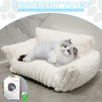 Sofá Para Gatos Y Perros Cama De Invierno Caliente Muebles De Lujo Fácil De Lavarse Y Retirar Funda Removible Para Pequeños Y Medianos Mascotas - details 2