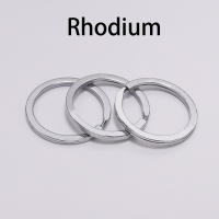 Llaveros De Anillo Redondo Dorado 10Pcs/Lot Tamaños 25 28 30mm Plated Para Fabricación De Joyas Clavija Encadenamiento Metal Aleación De Zinc - details 8