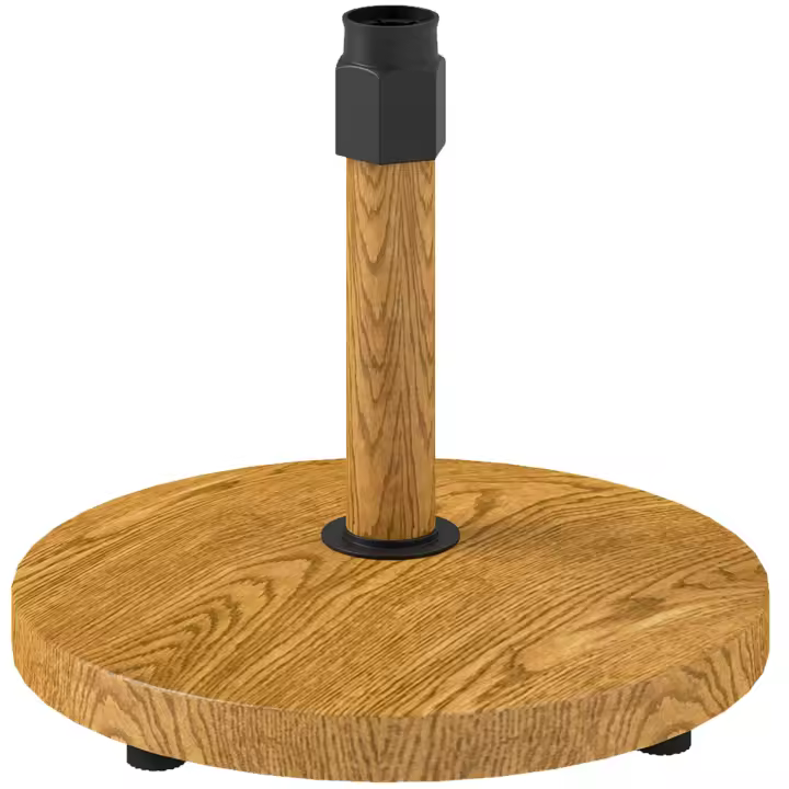 Outsunny Base para Sombrilla Redonda Soporte para Parasol Pie para Sombrilla con Relleno de Cemento Peso 24,5 kg para Jardín Terraza Natural - 1