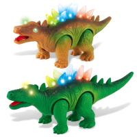 Pack de 2 Dinosaurios de Juguete con Luces y Sonido – Stegosaurios Realistas para Niños - details 1