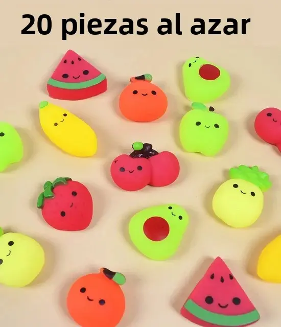 20-50PCS Juguetes Squishy Kawaii Mochi Frutas Animales Antiestrés Para Niños Juguete De Succión Para Fiesta Cumpleaños Alivio Del Estrés - 1