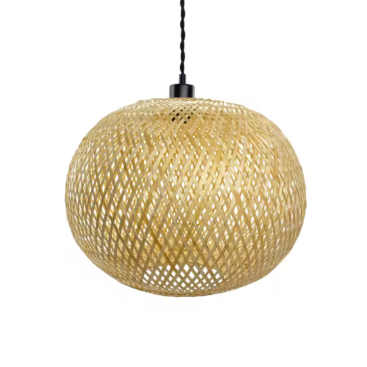 Ledkia Lámpara Colgante Bambú Llata Natural - 1