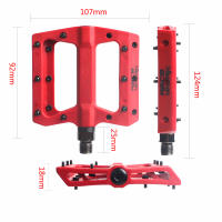 Pedales De Bicicleta De Montaña RACEWORK Plana De Nylon Resistentes a La Abrasión Y Resistencia Ultraligeros 9/16" Para Mountain Bikes Y Road Bicycles - details 9