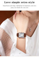 Reloj De Cuarzo SANDA Con Numeros Romanos En Cuero Acero Inoxidable Resistente Al Agua Para Hombres Y Mujeres Estilo Casual - details 4