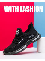 Nuevos zapatos de verano para estudiantes de hombre, zapatos de malla tejida voladora, zapatos deportivos casuales de suela suave transpirables y versátiles a la moda para hombre - details 0