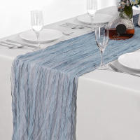 1pc Telar De Queso Boho Estilo Azul Polvo Para Mesa De Agradecimiento Ideal Para Baño De Muyerno Sobre De Toalla De Mesa Chic Decoración Del Hogar - details 0