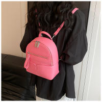 Mochila urbana sencilla de PU a juego para uso diario, mochila para mujer - details 20