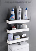 Gabinete De Almacenamiento Para Baño Colgante En La Pared Organizador De Estante Multifuncional Sin Necesidad De Perforación Artesano Por Encima Del Inodoro - details 10