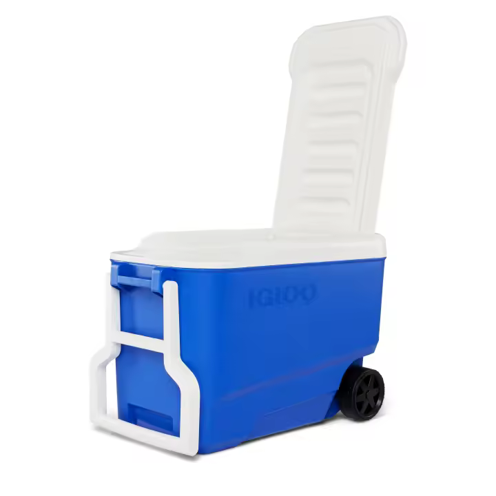 Nevera Portátil con Ruedas Igloo Wheelie Cool 38 Azul, Roja y Verde - 1
