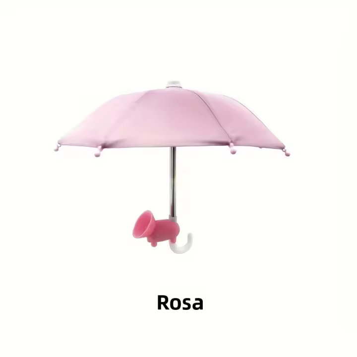Paraguas Móvil Mini Con Soporte De Succión De Cerdo Universal Para Exteriores Sombrilla Antigolpeante Y Anti-reflejo Material De Poliéster - 1