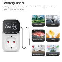 Controlador De Temperatura Digital Con Display LCD Timbre Preset Para Enfriamiento Y Calentamiento Sensor De Temperatura EU Plug 220V - details 1