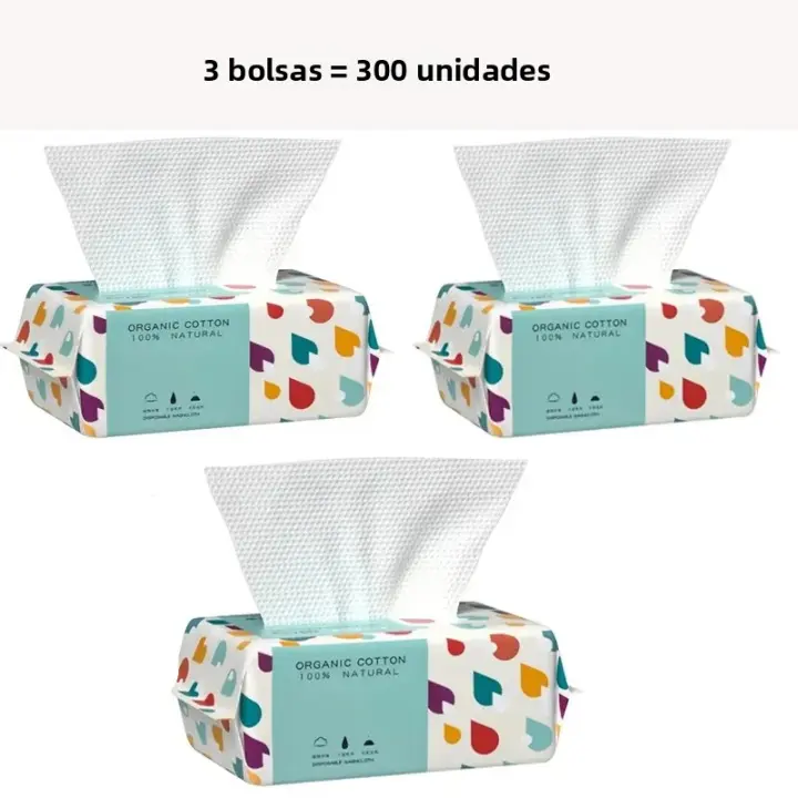 Toallas De Rostro Desechables De Algodón 100% Suaves Y Gruesas Para El Cuidado De La Piel Eliminando Maquillaje Wipes Secos Para El Baño - 1