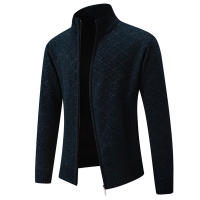 Chaqueta De Punto Para Hombre Con Capucha Y Cierre Completo De Fleece Grueso Abrigo De Otoño E Invierno Ropa Aislada Casual - details 2