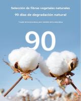 Toallas Facial Desechables 20 * 20 50/100/150/200/250/300 Hojas Toallitas Secas 100% de Algodón, Toalla de Belleza Natural y Biodegradable, Toallitas Comoda para viajar, Toalla Usar y Tirar, Toallitas Húmedas y Secas Ideal Para Todo Tipo De Piel - details 4