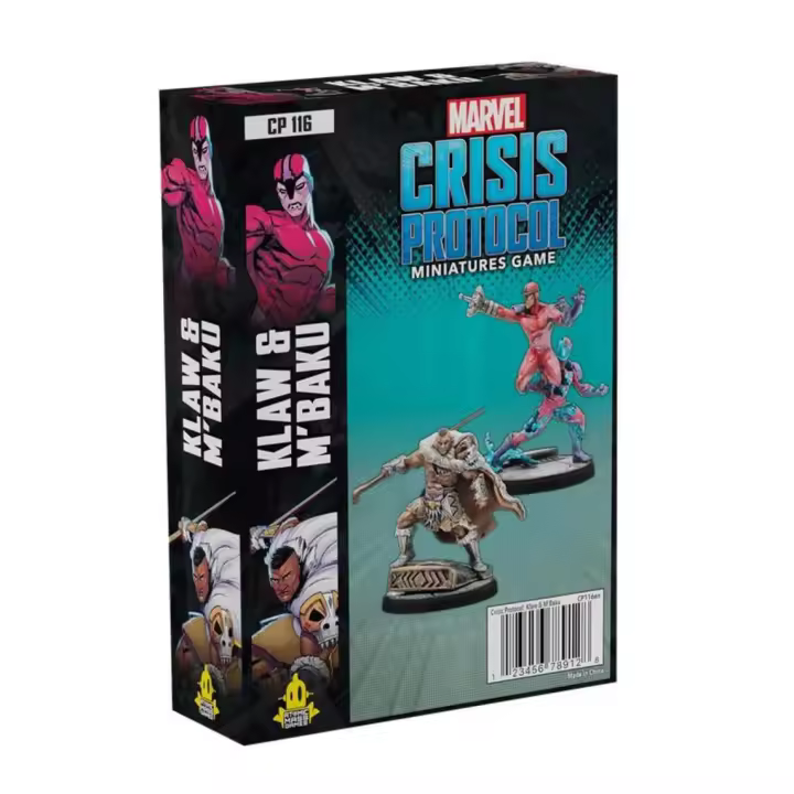 MARVEL CRISIS PROTOCOL: KLAW AND M’BAKU  MCP  (INGLÉS) - ASMODEE - 1