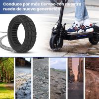 Ruedas de repuesto para patinete eléctrico, neumático sólido todoterreno de 10 pulgadas, 10x 2,75-6,5, 70/65-6,5, para Patinete Eléctrico Smartgyro Speedway/Speedway Pro, Speedway 5,Rockway/Crossover, Dualtron 3, Offroad - details 2