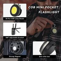 Linterna De Bolsillo LED COB Portátil Con Abrebotellas Luz De Trabajo Miniatura Recargable Tipo C Para Camping Al Aire Libre - details 1