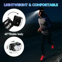 Lámpara Frontal De Mano Con Sensor De Movimiento LED 9 LEDs 2000LM Recargable USB Portátil Para Pesca Camping Y Actividades Al Aire Libre - details 8
