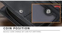 Cartera De Cuero PU Para Hombre 2024 Cierre De Cremallera Alta Calidad Diseño Corto Portador De Tarjetas Monedero Vintage Cartera Masculina - details 16