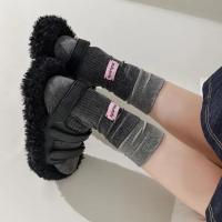 Calcetines De Algodón Rosados Retro Coreanos Para Mujeres Con Etiqueta En Inglés Y Rayas Cómodos Y Suaves Calcetines Deportivos De Media Caña Para Primavera Y Otoño - details 11