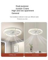 Ventilador De Techo Moderno Con Luz E27 Incluido Control Remoto AC85-265V 30W Para Sala De Estar Y Dormitorio Luz LED Ajustable - details 1
