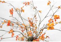 Planta Artificial De 110CM Con Hojas De Otoño Ramas Muertas Y Vines Para Decoración De Hogar Boda Hotel Disposición Fotografía Proporciones Amarillas Verdes Burgundy - details 5