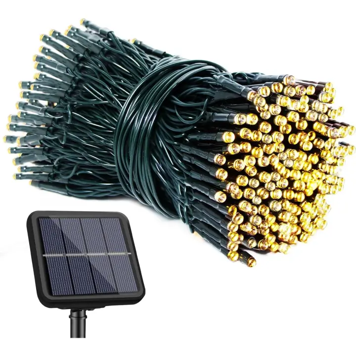 Guirnalda de Luz Solar Luces LED Solares de 22M para Exteriores 8 Modos - 1