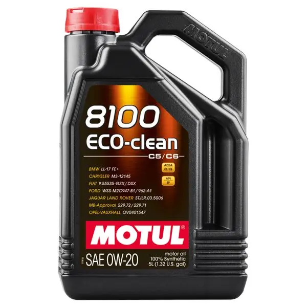 Motul 8100 Eco-Clean 0w20 5L - Lubricante de motor ecológico para automóviles - 1