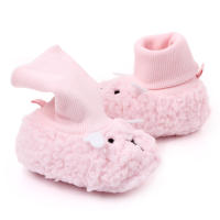 Zapatillas De Otoño-Invierno Para Bebés Con Diseño De Oso Y Oveja Niños Y Niñas Calf Sintética Antideslizante Cómodo Para 0-18 Meses - details 9
