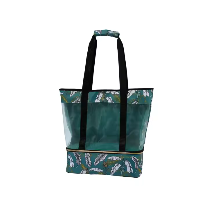 Bolsa Térmica Gran Capacidad de Playa, Mochila Isotermica Familiar Doble Capa, Bolsa Isotermica Nevera Portatil 24/26L, Bolso Nevera Ideal para Vacaciones Beach Picnic Juguetes - 1