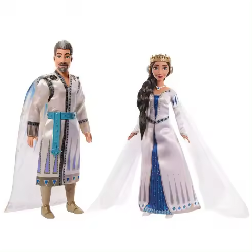 PACK 2 REY MAGNÍFICO Y REINA AMAYA HRC18 DISNEY WISH MATTEL - 1