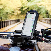 Soporte Impermeable Para Móvil De Motocicleta Para Smartphone De 4.7-6.8 Pulgadas Montura Espejo Retrovisor Antivibración Con Pantalla Táctil - details 2