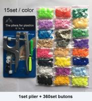 Kit De Botones De Resina Plástica T5 Con Herramienta De Presión De Botones Y Clip De Cierre Rápido Para DIY Costura - details 11