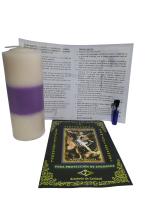 Quemador de Palo Santo San Miguel con Soporte Metálico, Incensario para Yoga y Meditación. Incluye Palo Santo y Vela - details 0