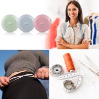 Cinta métrica retráctil de 150 cm/59 pulgadas para costura, 3 unidades, para medir longitud, pecho y cintura. - details 2