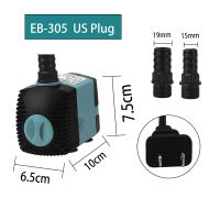 Bomba De Agua Sumergible Para Acuario Con Ventosas Y Enchufe EU/US Ultra-Silenciosa Con Filtro De 3/10/25W Para Piscina De Pez - details 5