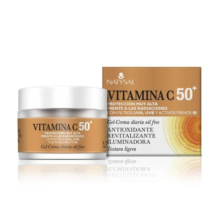 Crema Antiarrugas Natysal Vitamina C 50+ Protección Solar - 1