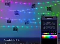Luces LED Bluetooth WS2812B Dreamcolor RGBIC Addressable Para Fiesta Navidad Boda Decoración Guirnalda USB 5V Impermeable IP65 - details 11