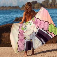 Toalla De Playa Kanroji Mitsuri De Microfibra Absorbente Secado Rápido Suave Para Yoga Natación Resort Montañismo Tamaño 76x182 Cm - details 2